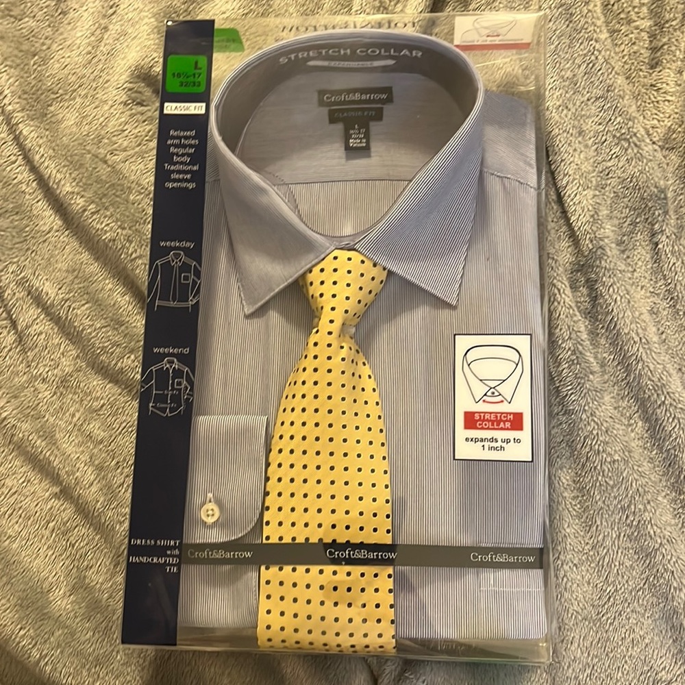 Men’s shirt and tie